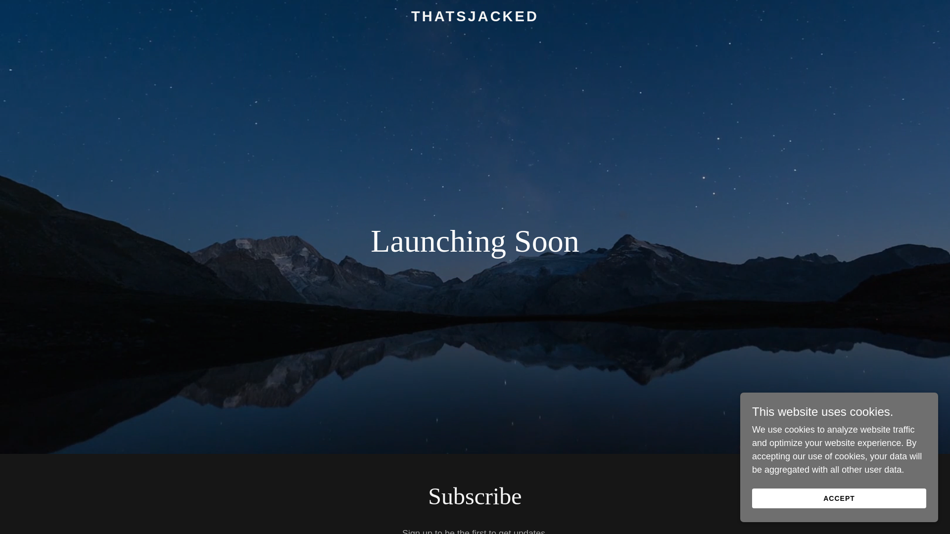 website screenshot of https://thatsjacked.io