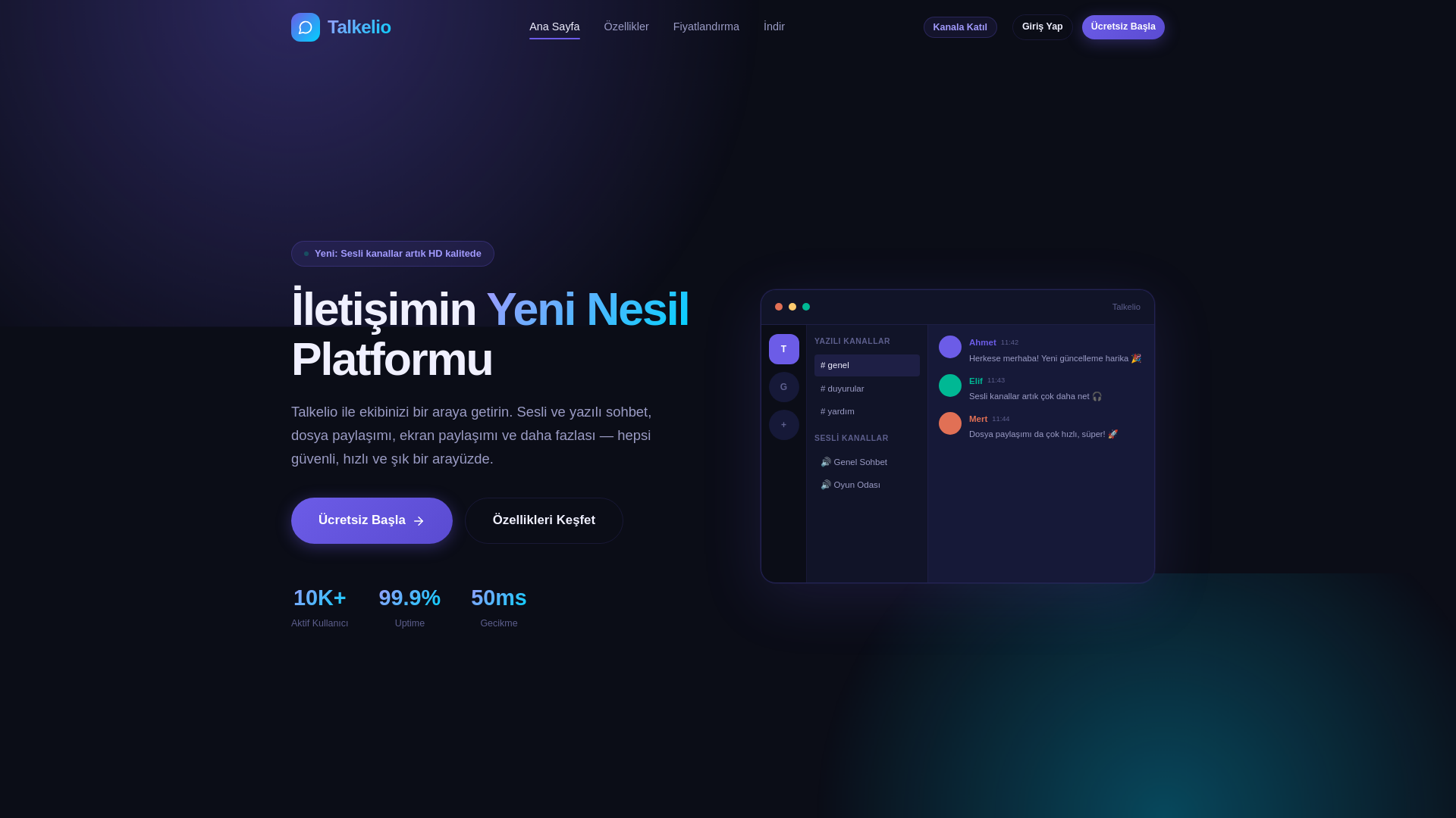 website screenshot of https://talkelio.com/