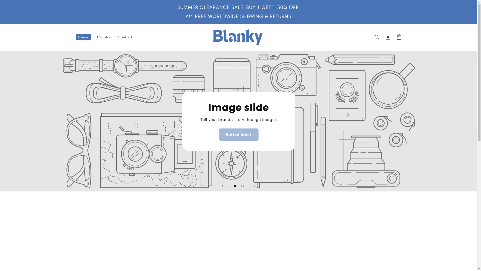 website screenshot of https://wearblanky.com/