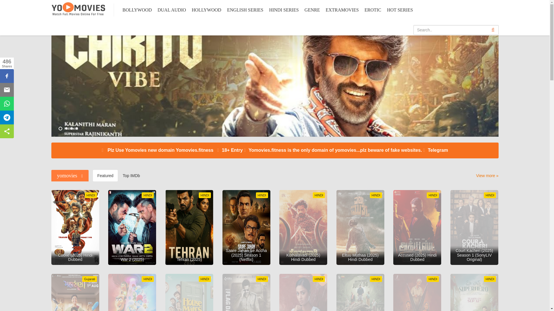 website screenshot of https://yomovies.fitness/