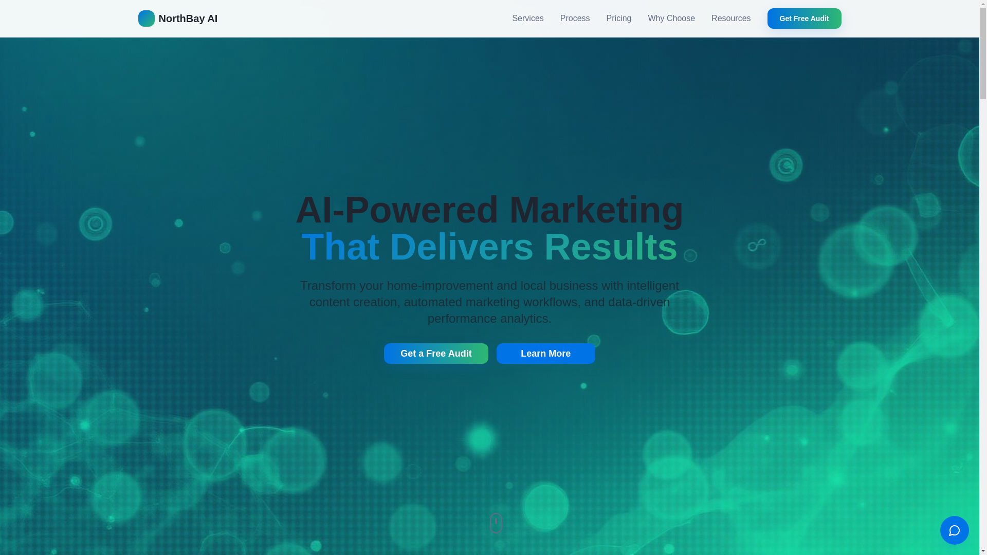 website screenshot of https://northbayai.agency/