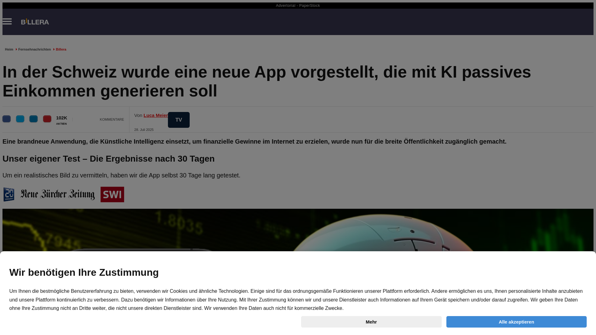 website screenshot of https://ki-produktionssteuerung.com/