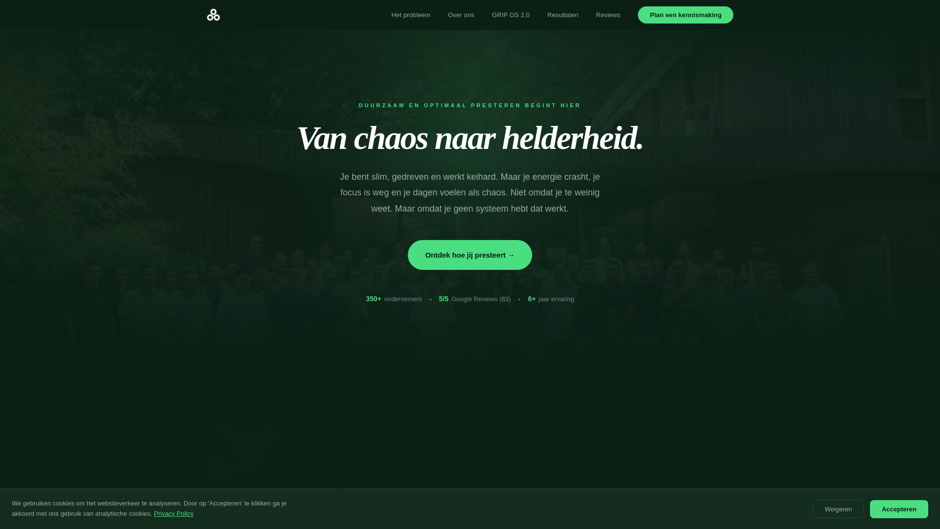website screenshot of https://spectrumperformance.nl