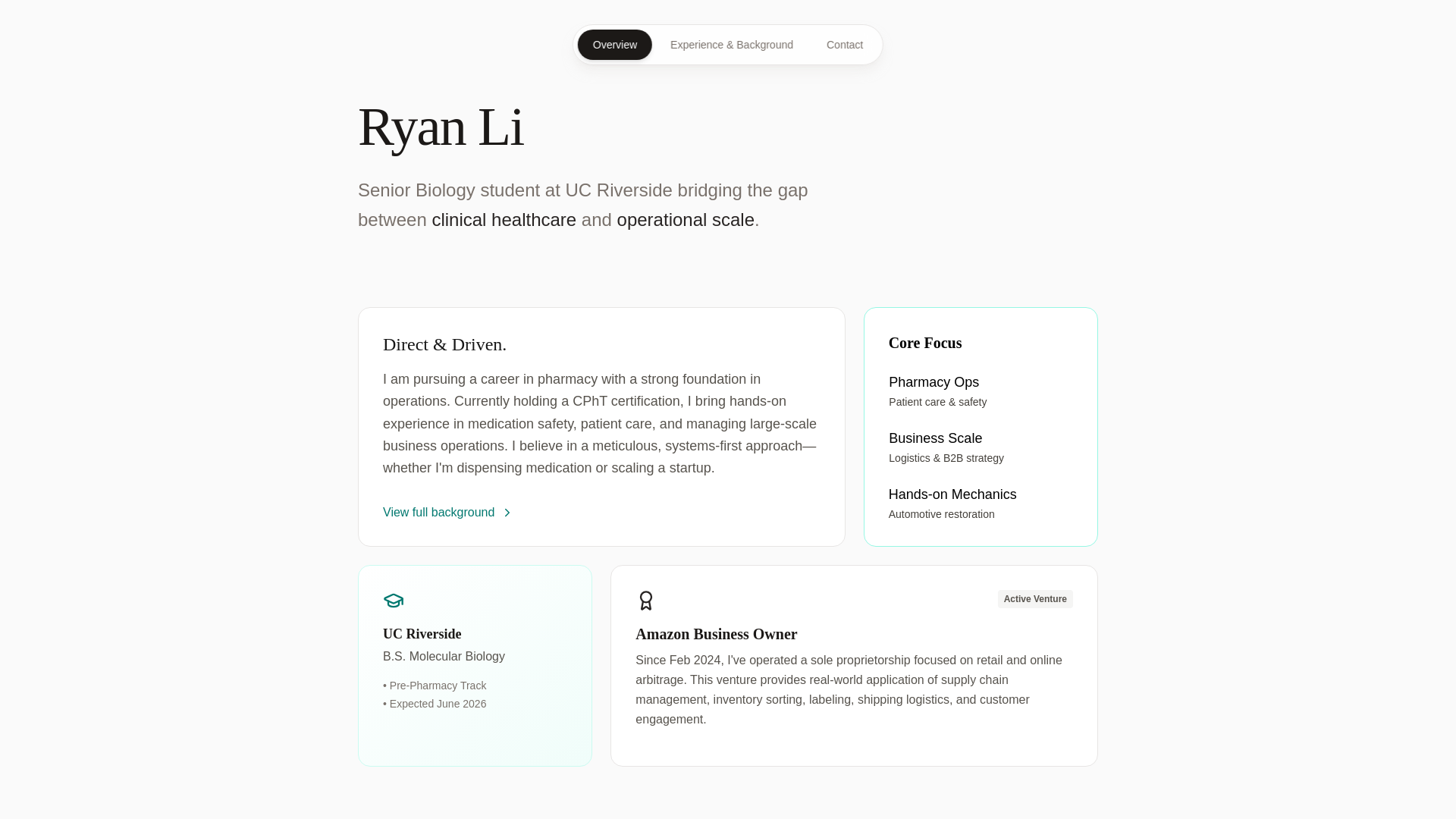 website screenshot of https://ryanjaeli.com/