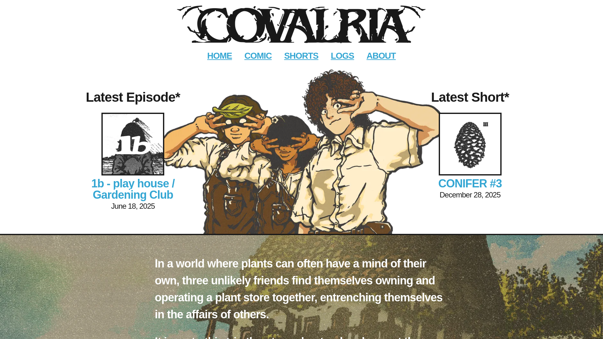 website screenshot of https://covalria.com/