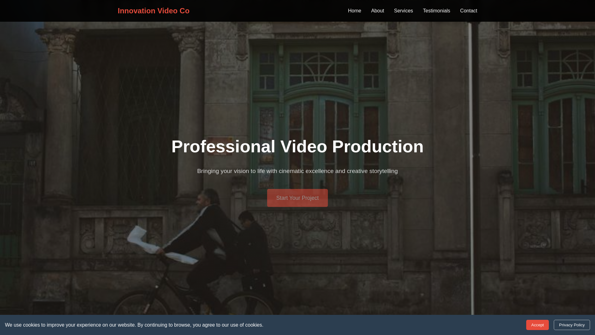 website screenshot of https://innovationvideoco.xyz/