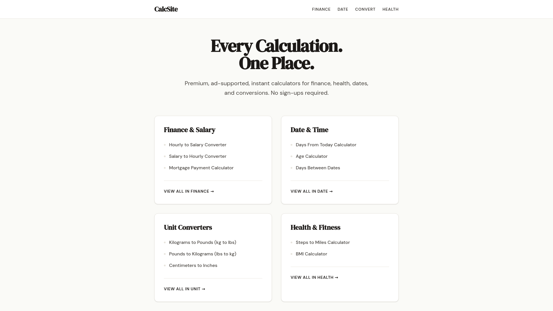 website screenshot of https://calculator-web-b5i.pages.dev/