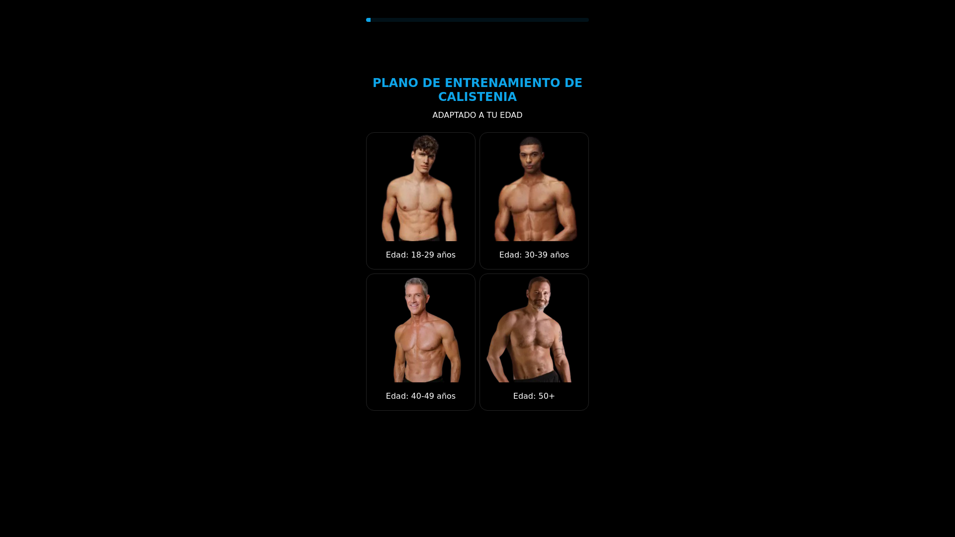 website screenshot of https://calistenia.digital/