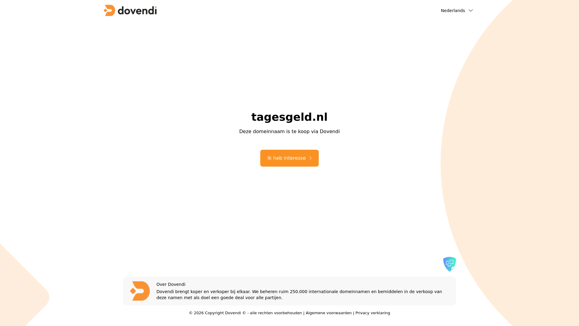website screenshot of https://tagesgeld.nl