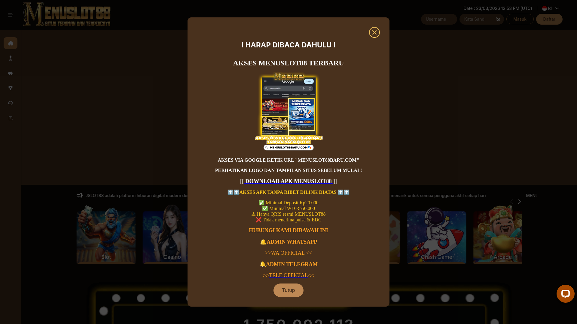 website screenshot of https://menuslot88alternatif-org.pages.dev/