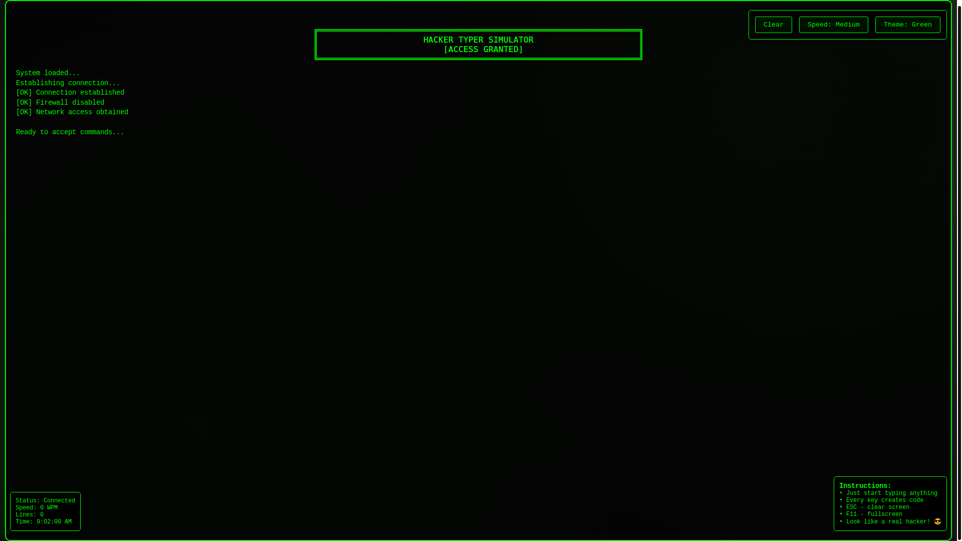 website screenshot of https://hackersimulator.pages.dev/