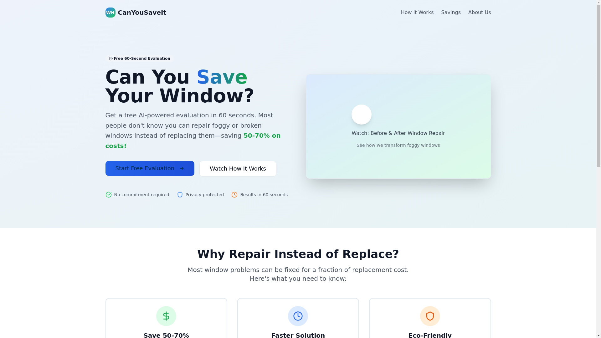 website screenshot of https://canyousaveit.com/
