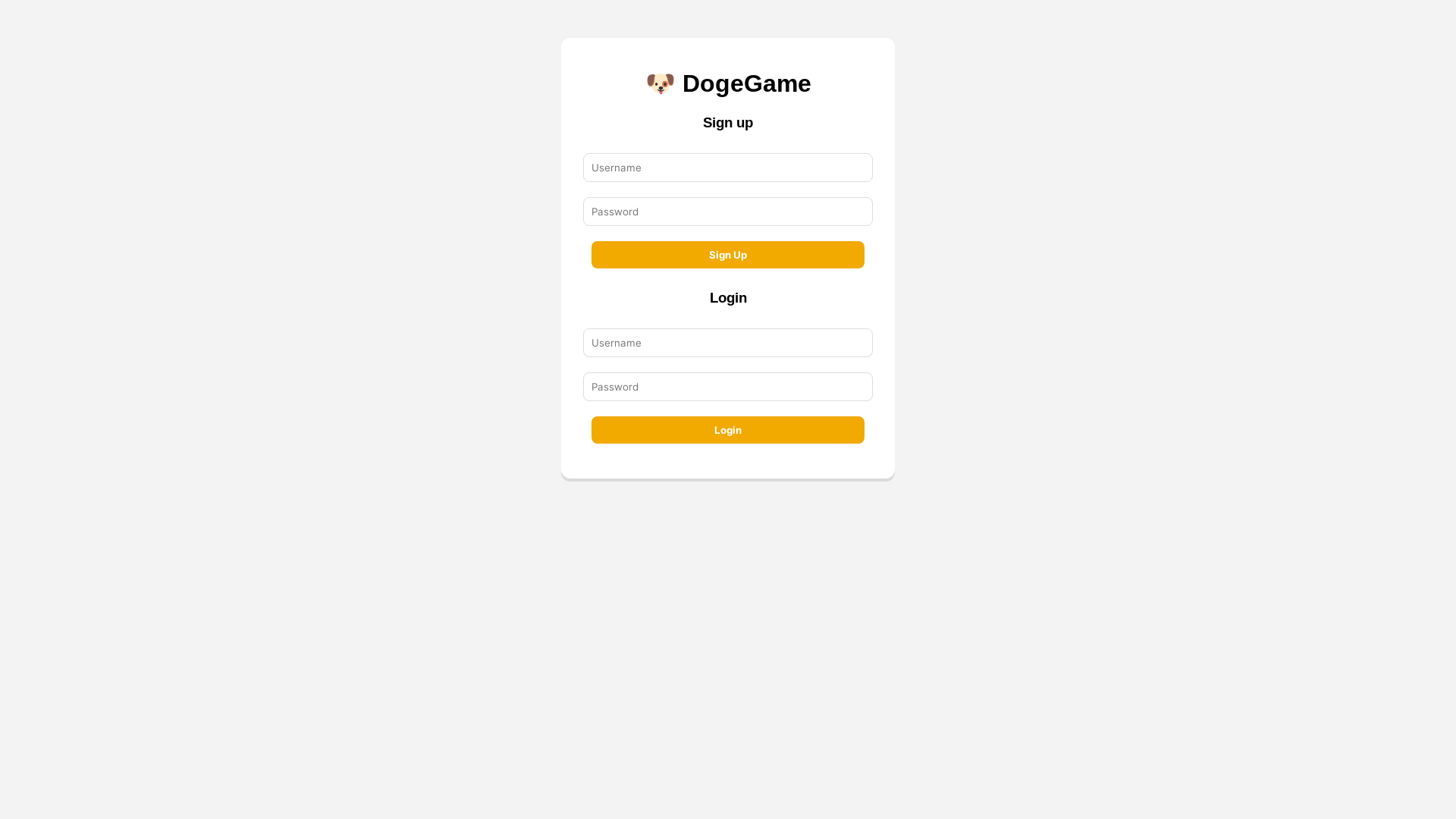 website screenshot of https://dogegame.pages.dev/