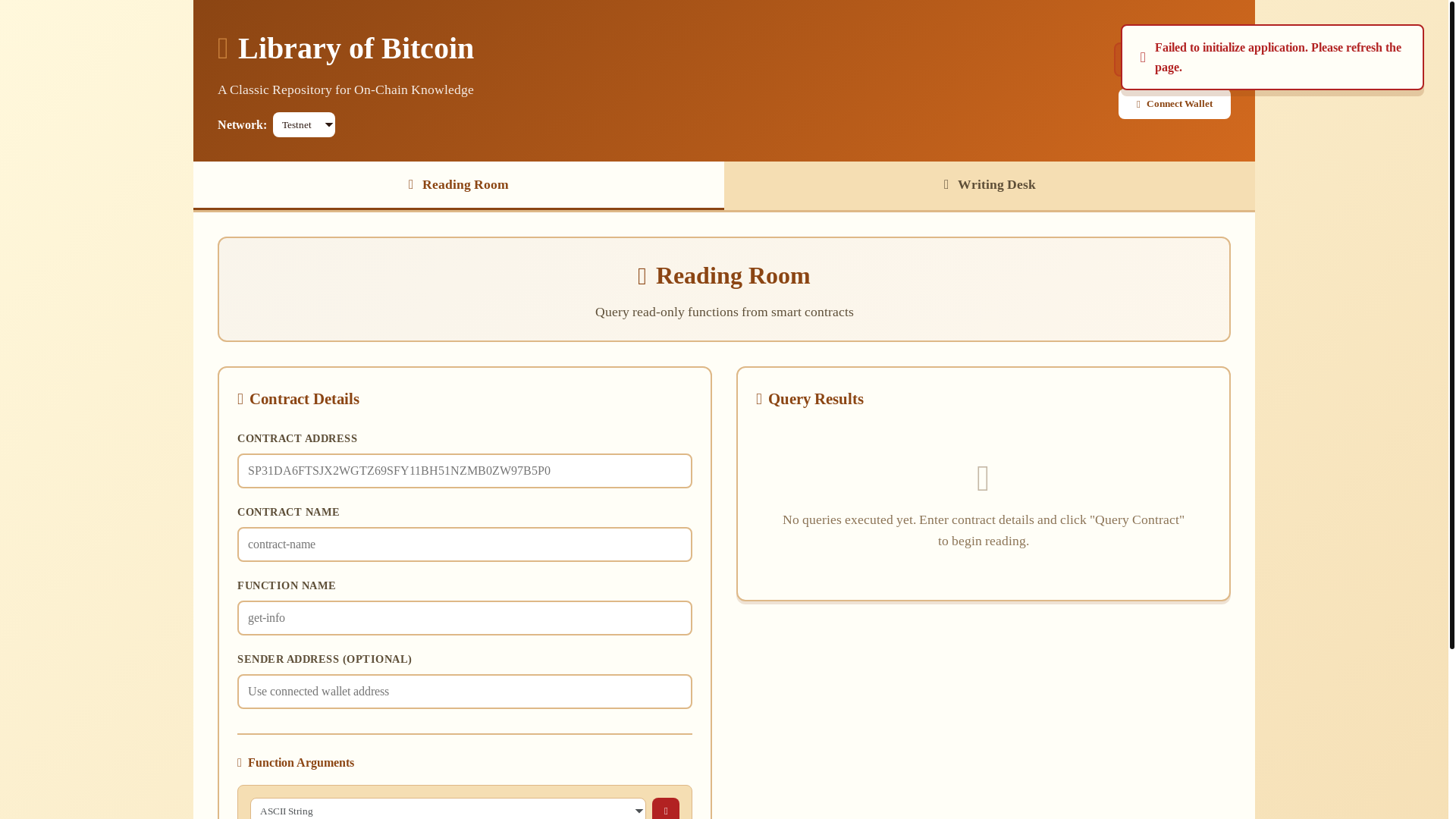 website screenshot of https://fast-bitcoin-library.pages.dev/