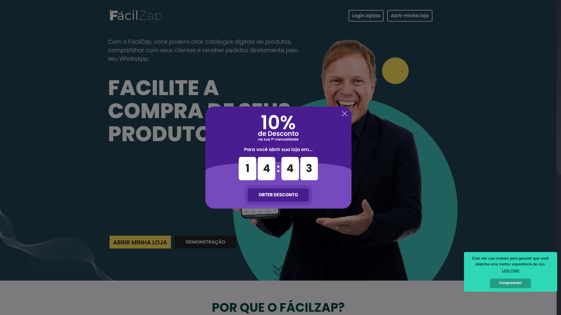 website screenshot of https://dndistribuidoradepijamas.com.br/