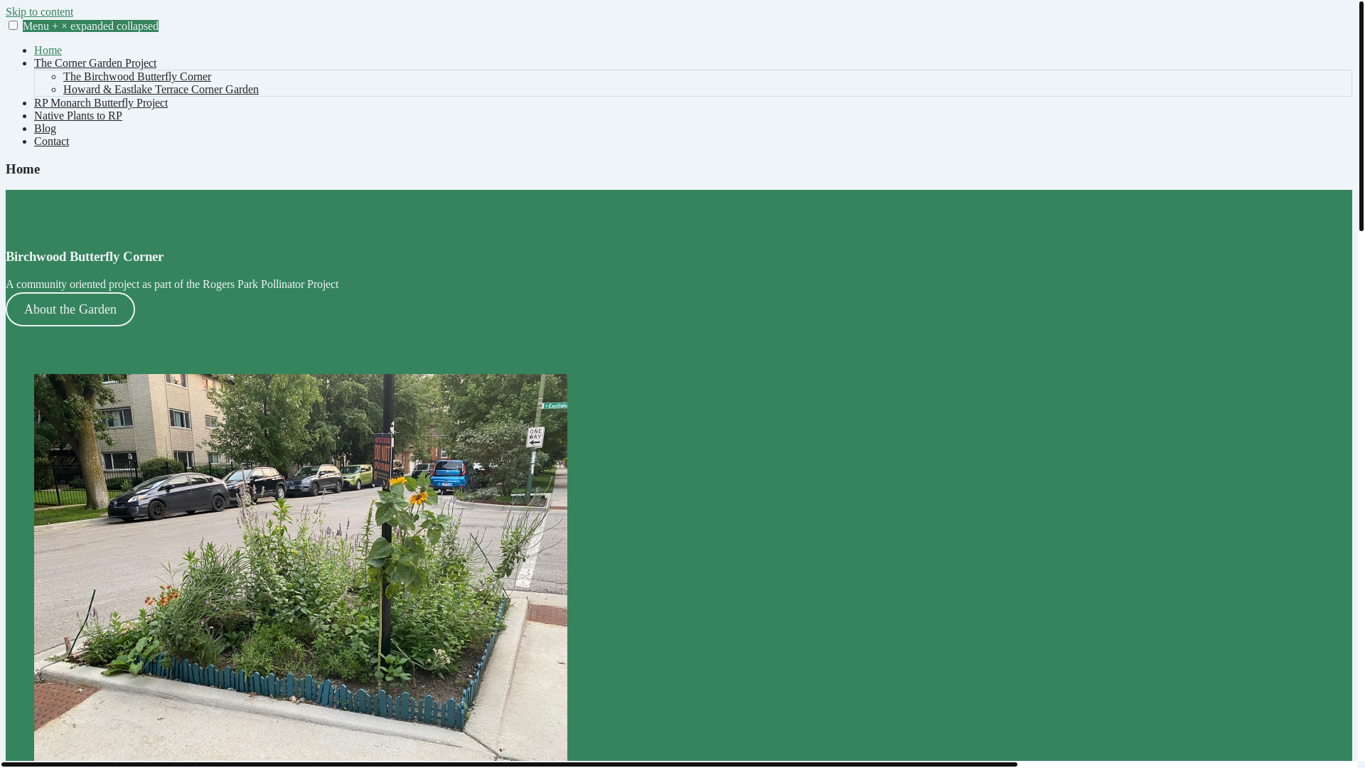 website screenshot of https://birchwoodbutterflycorner.com/