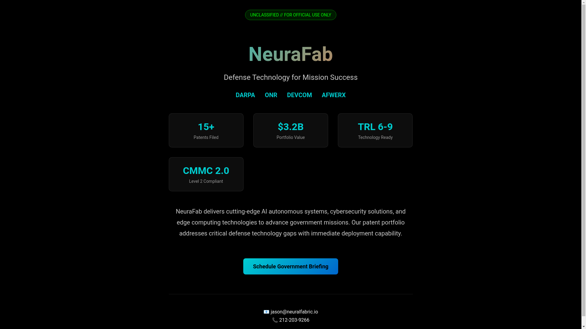 website screenshot of https://neurafab-react.pages.dev/