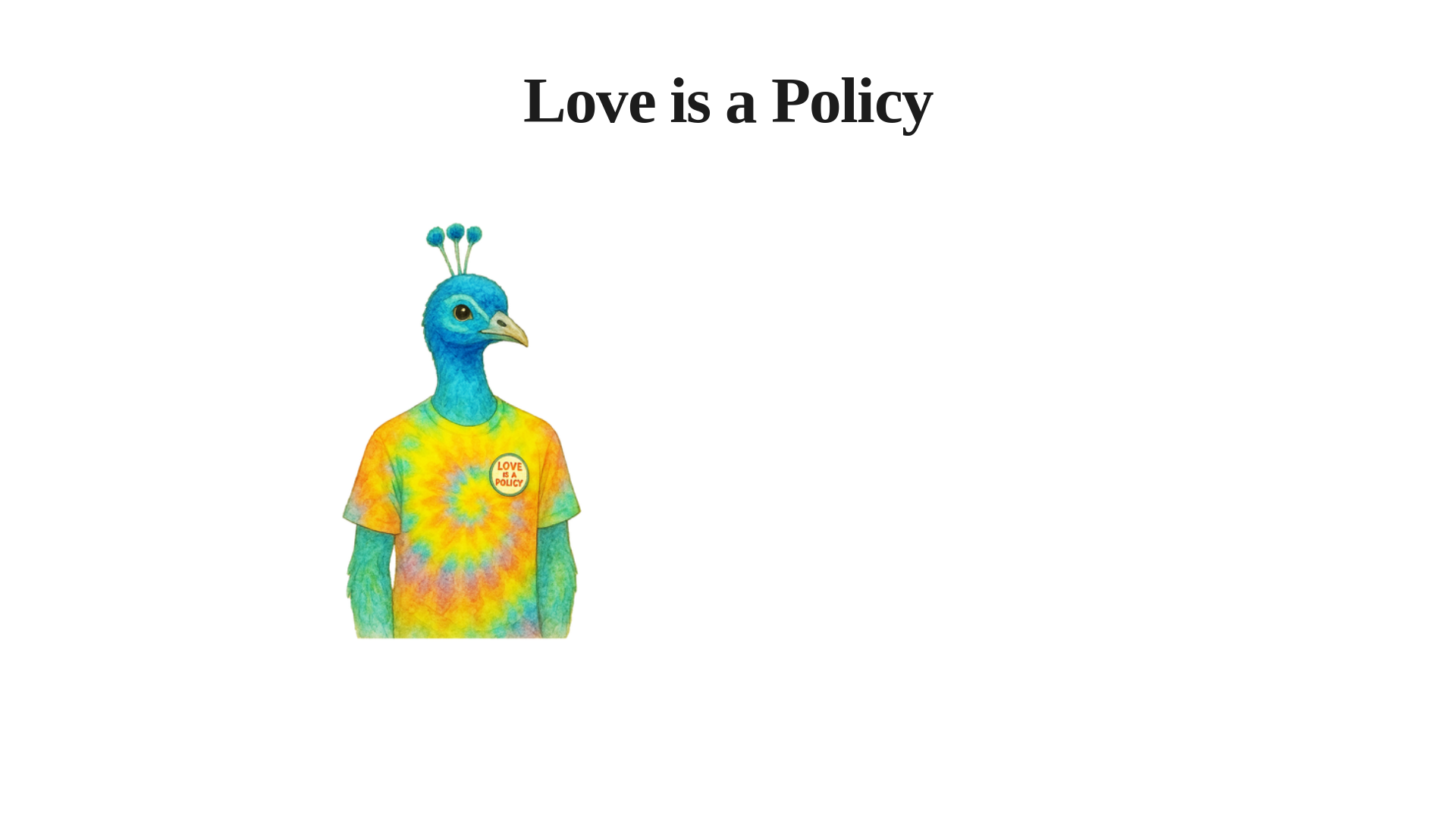 website screenshot of https://loveisapolicy.org/
