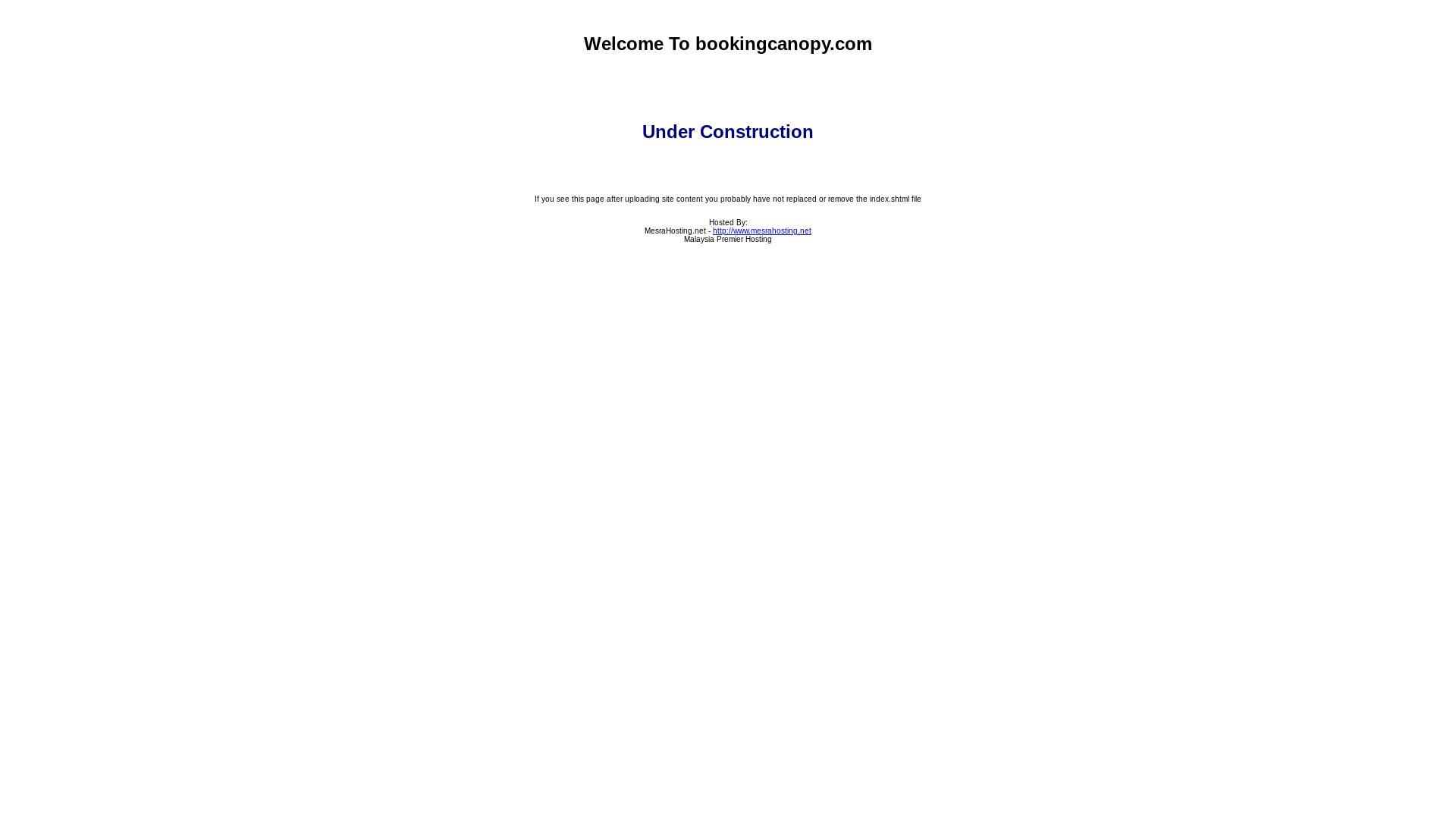 website screenshot of https://bookingcanopy.com/