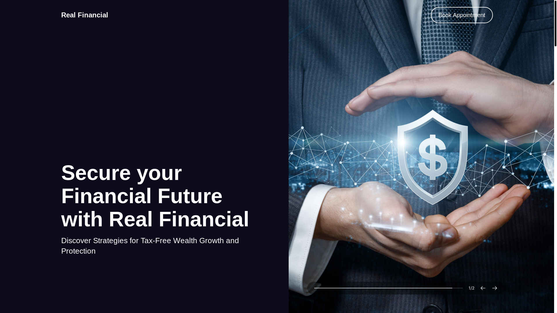 website screenshot of https://realfinancialconsultants.com/