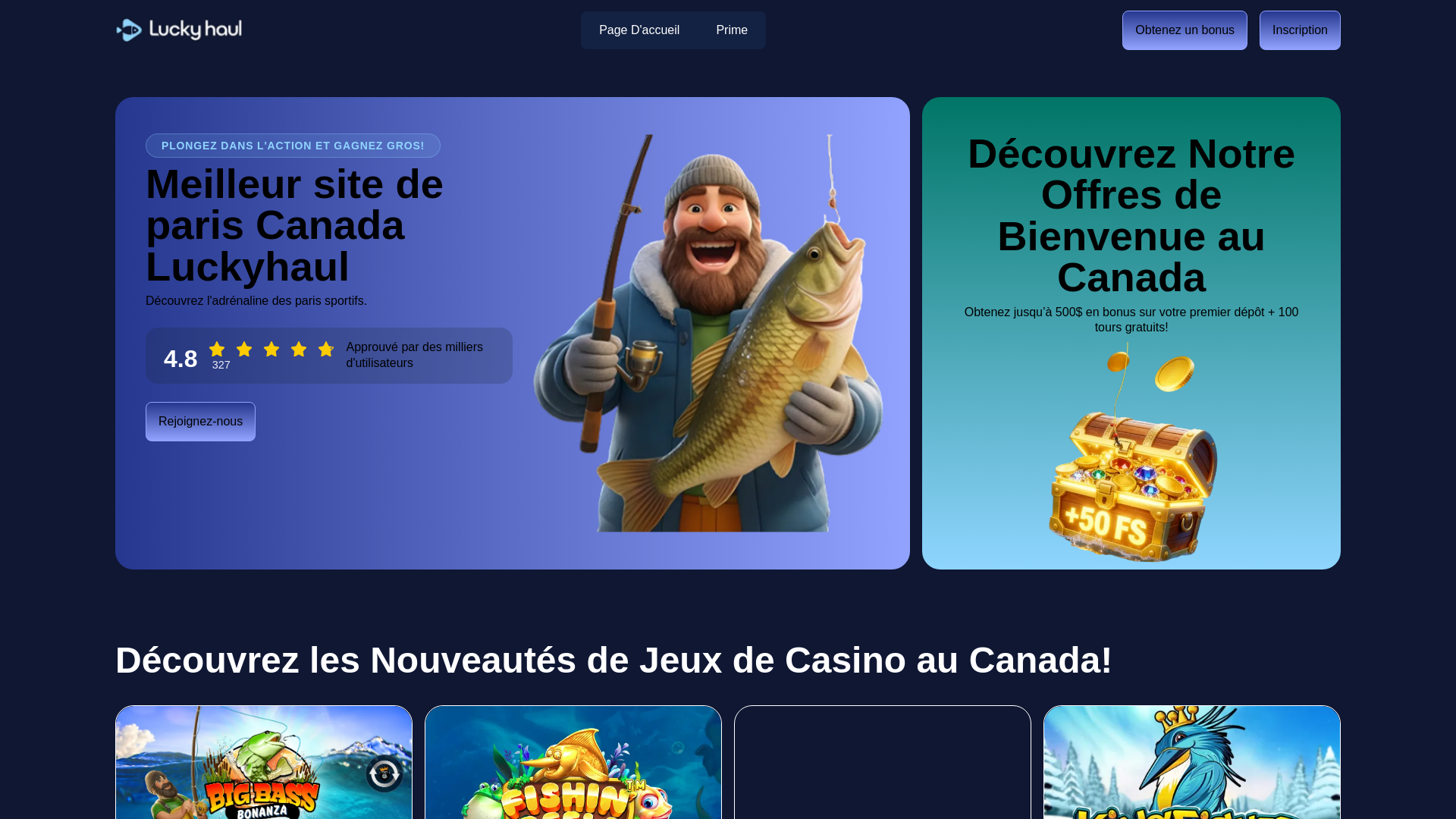 website screenshot of https://luckyhaul-casino-rest.pages.dev/