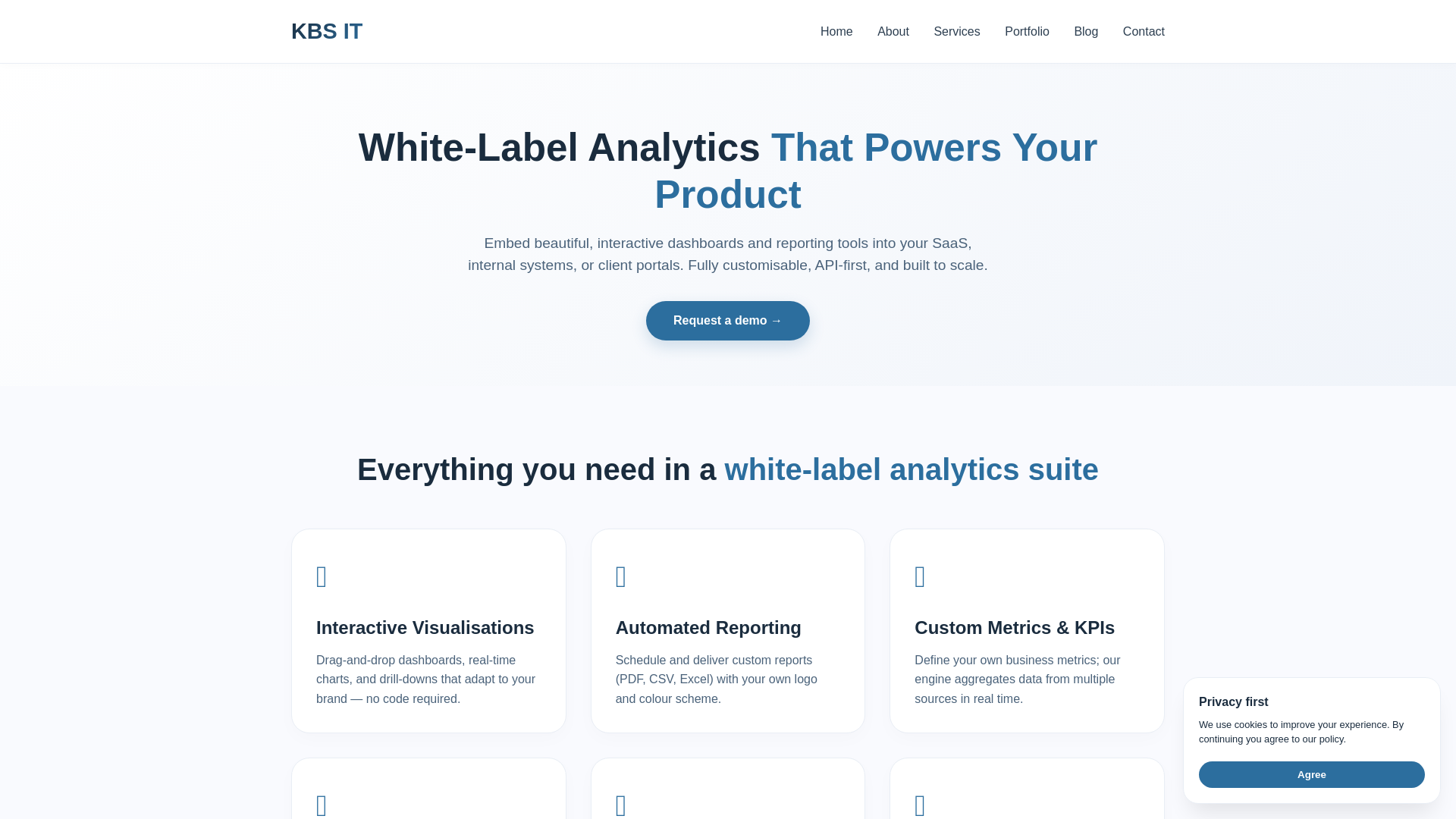 website screenshot of https://kbsltd.pages.dev/