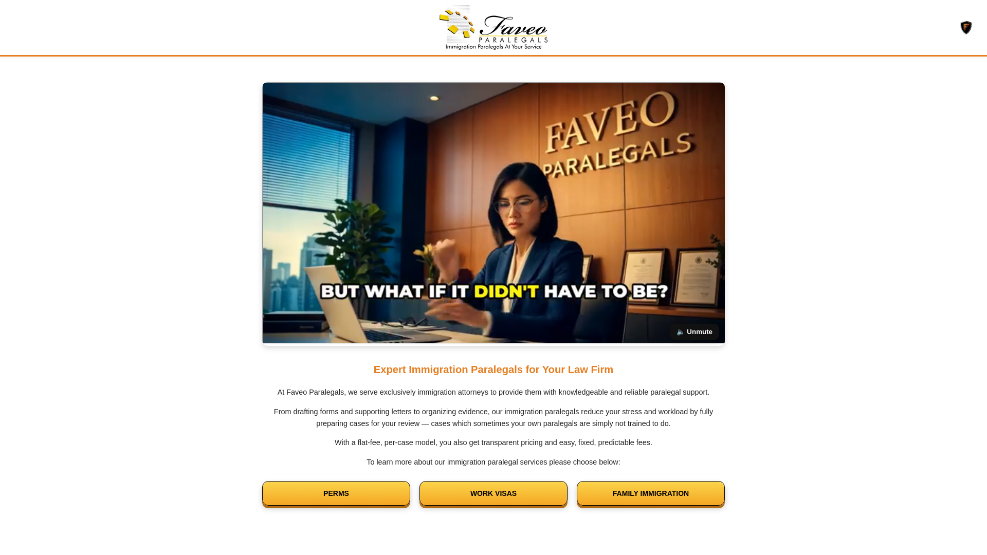 website screenshot of https://visaparalegal.net/