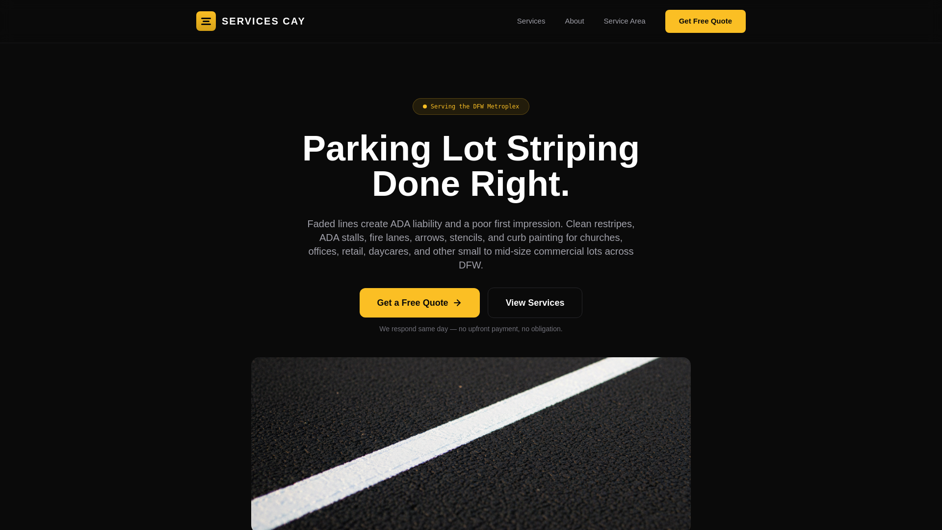 website screenshot of https://servicescay.com/