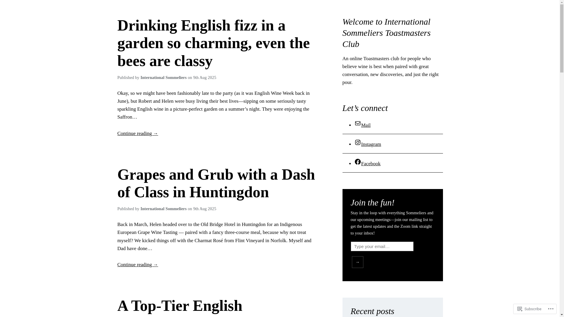 website screenshot of https://internationalsommelierstmclub.blog/