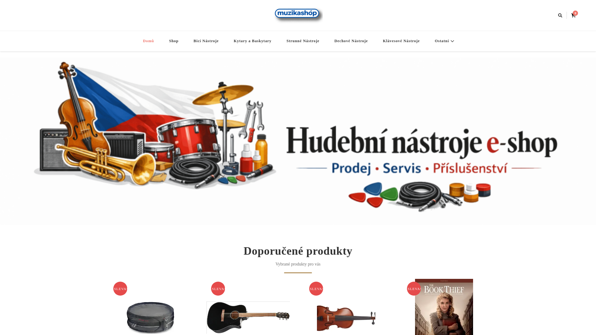 website screenshot of https://muzikashop.com/