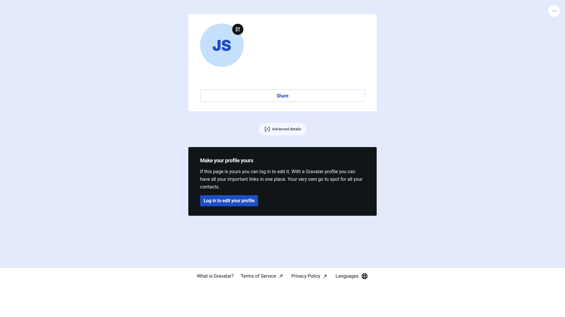 website screenshot of https://jovantestidam.ninja/