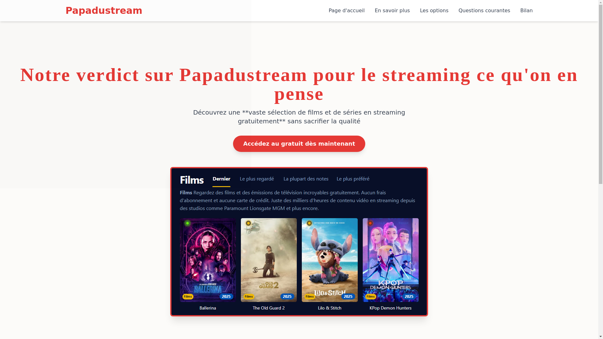 website screenshot of https://papadustream-ao3f.pages.dev/