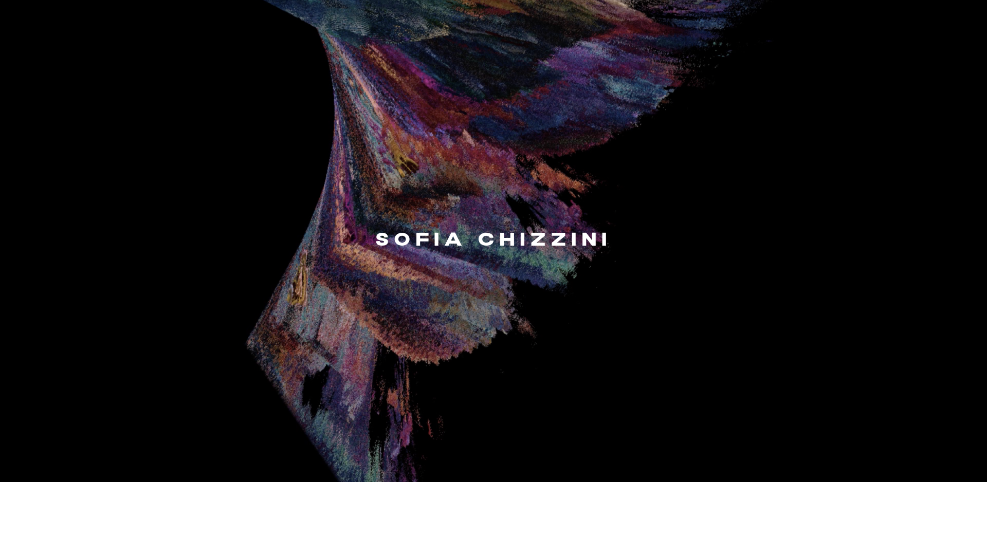 website screenshot of https://sofiachizzini.com/