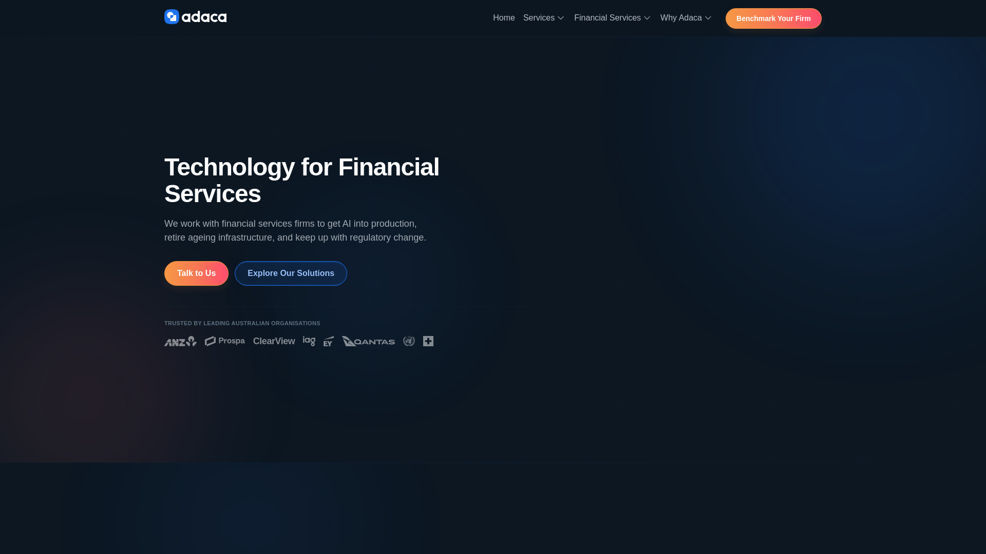 website screenshot of https://adaca-website-v2.pages.dev/