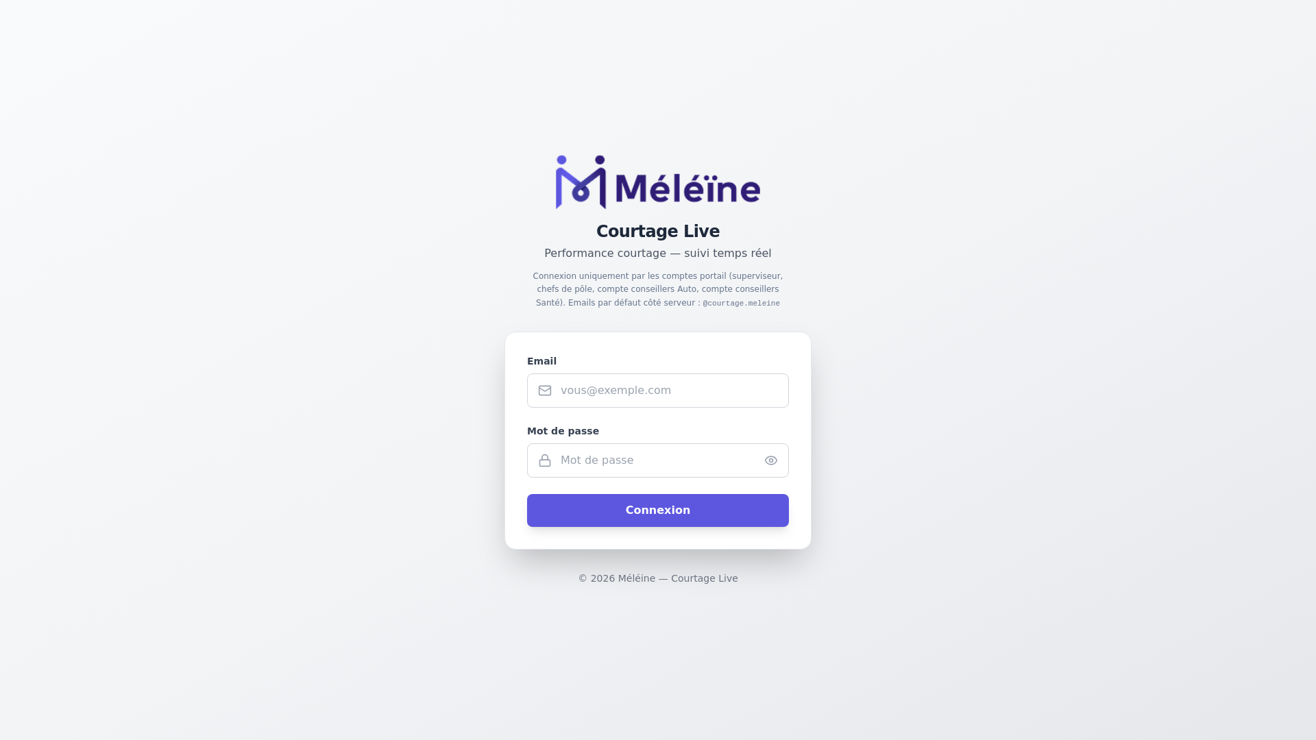 website screenshot of https://courtage-meleine.online/
