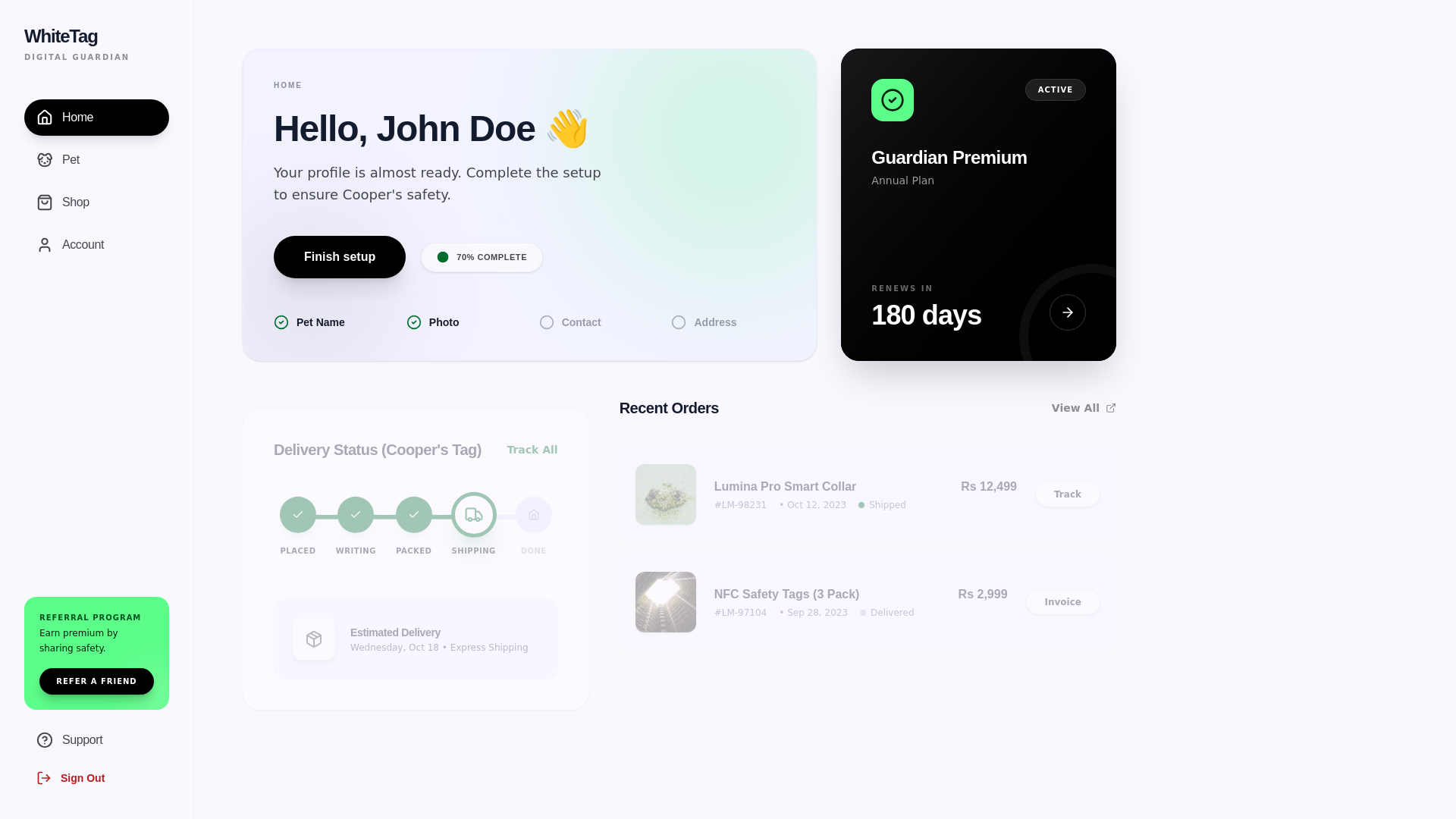 website screenshot of https://white-tag-user-dashboard-new-ui-ux.pages.dev/