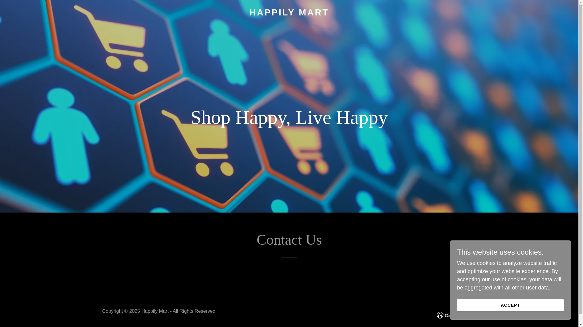 website screenshot of https://happilymart.com/