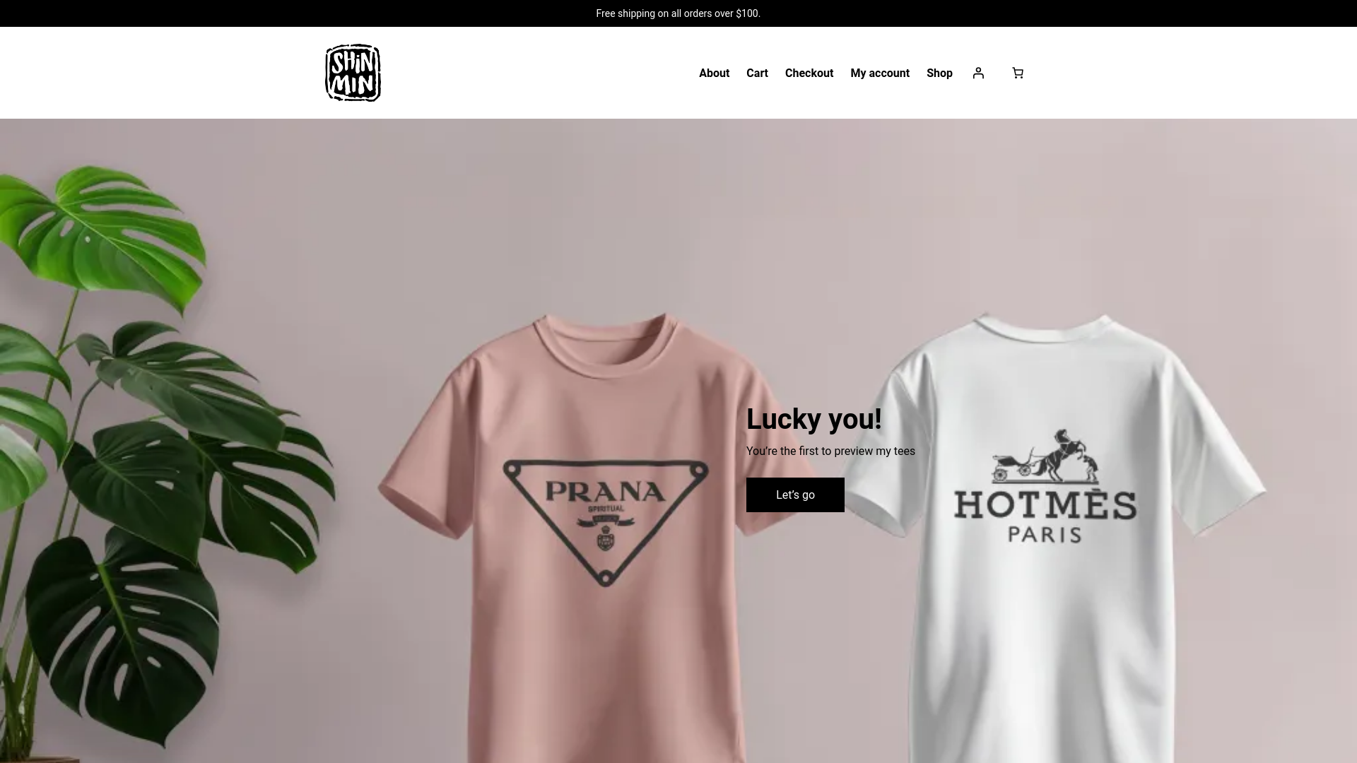 website screenshot of https://shinminstudio.com/