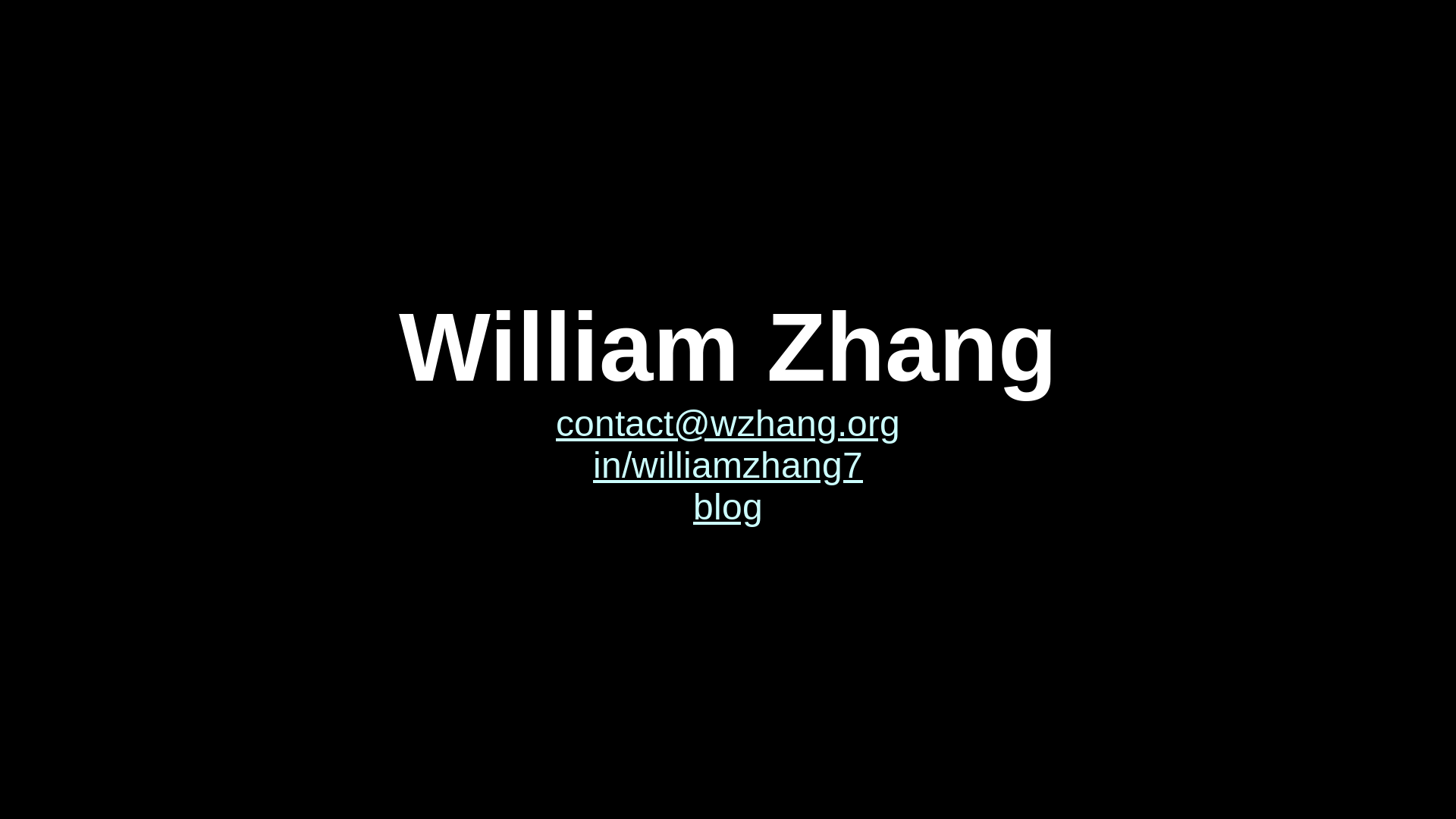 website screenshot of https://wzhang.pages.dev/