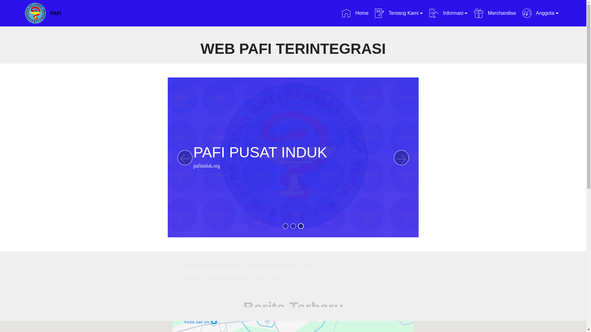 website screenshot of https://pafi-bandarpusaka-org.pages.dev/