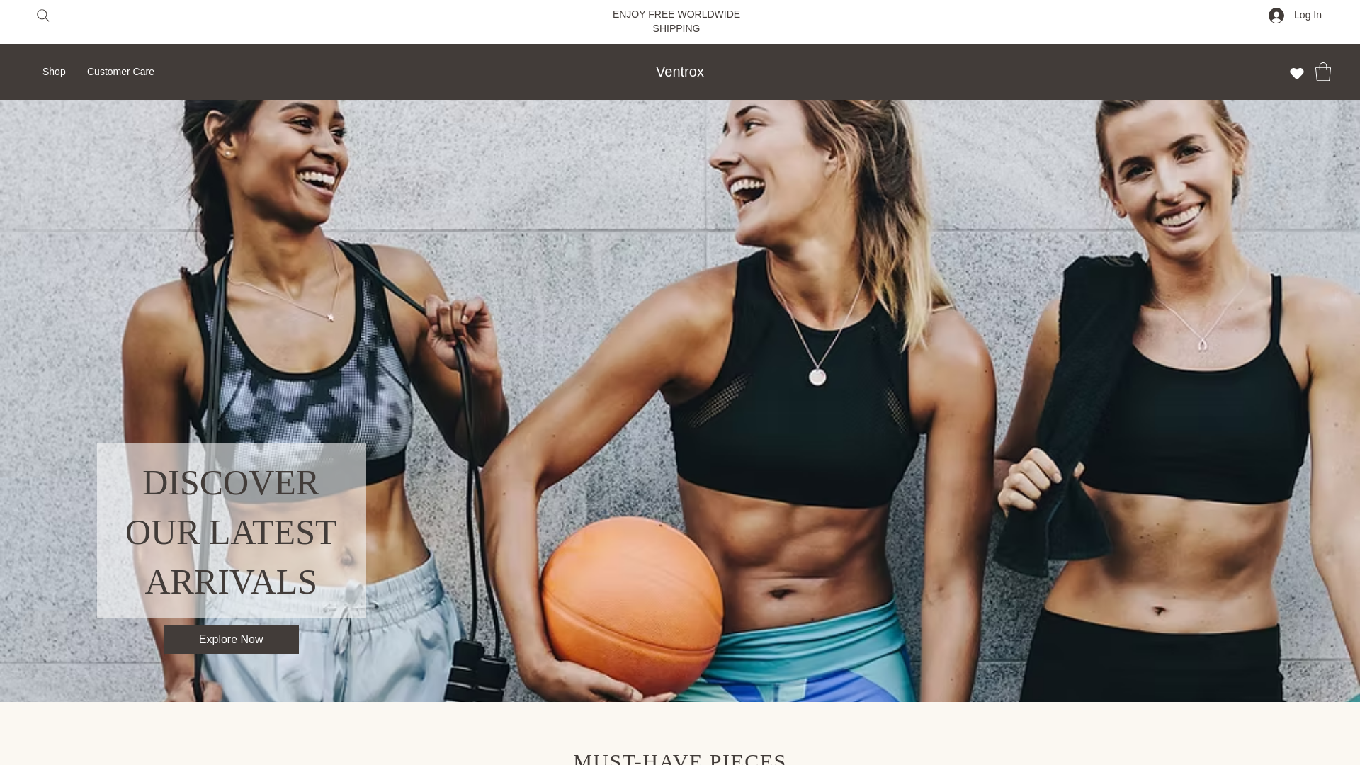 website screenshot of https://ventroxsupp.com/