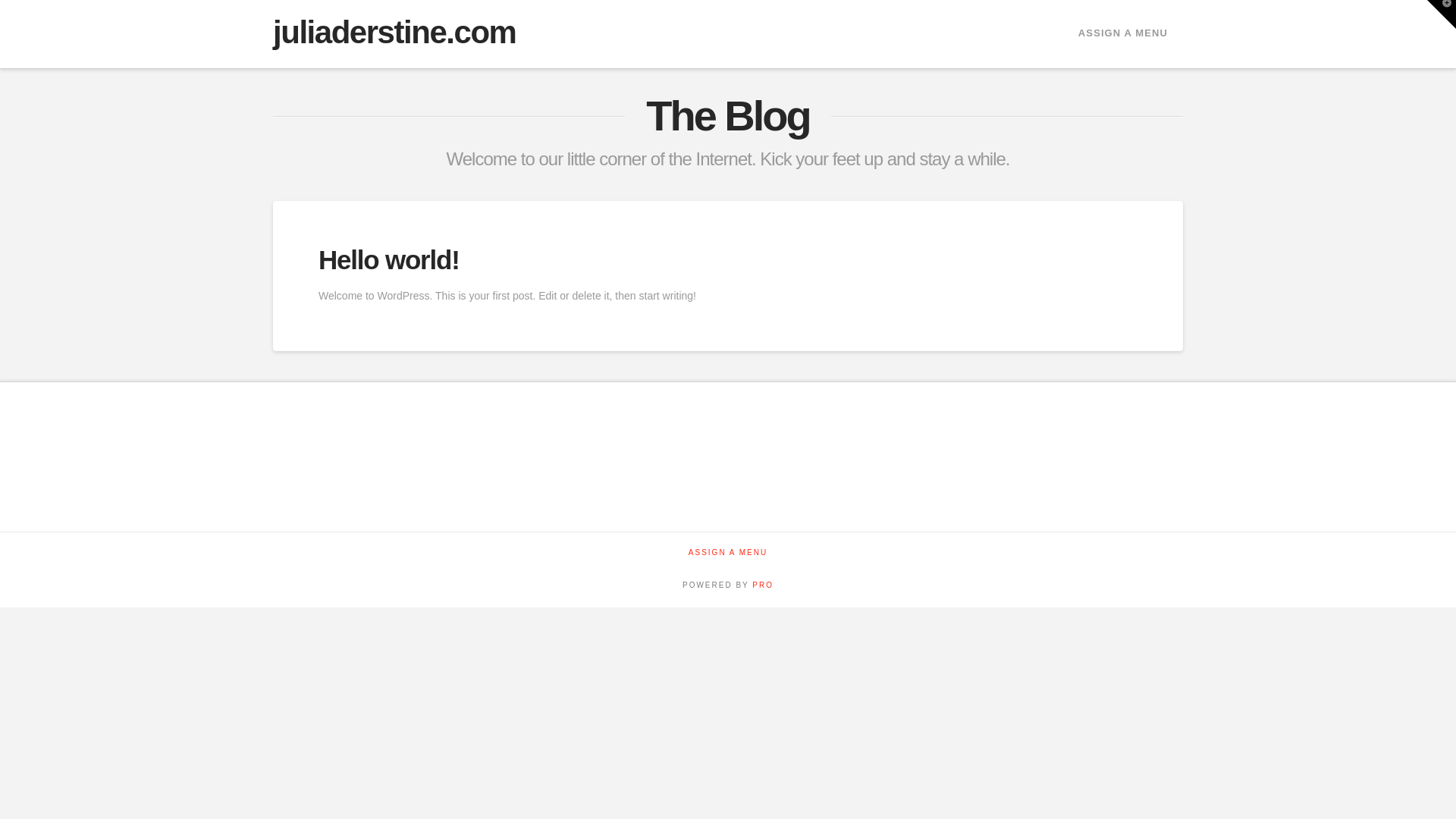 website screenshot of https://juliaderstine.com