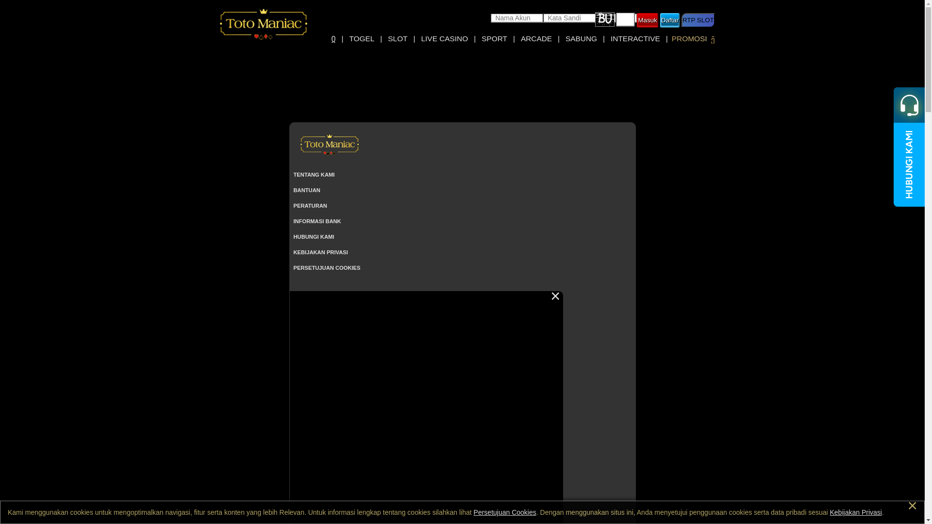 website screenshot of https://totomaniacantv.com/