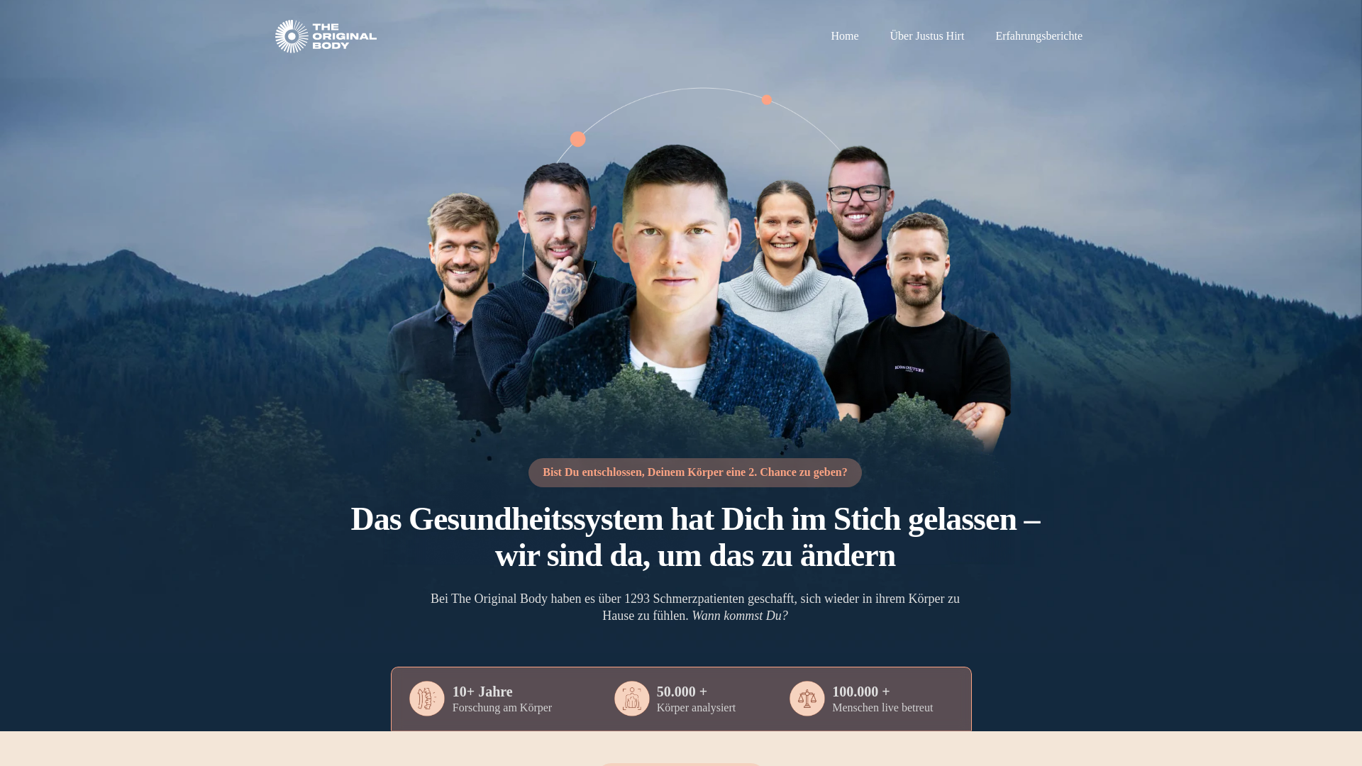 website screenshot of https://the-original-body-methode.com/