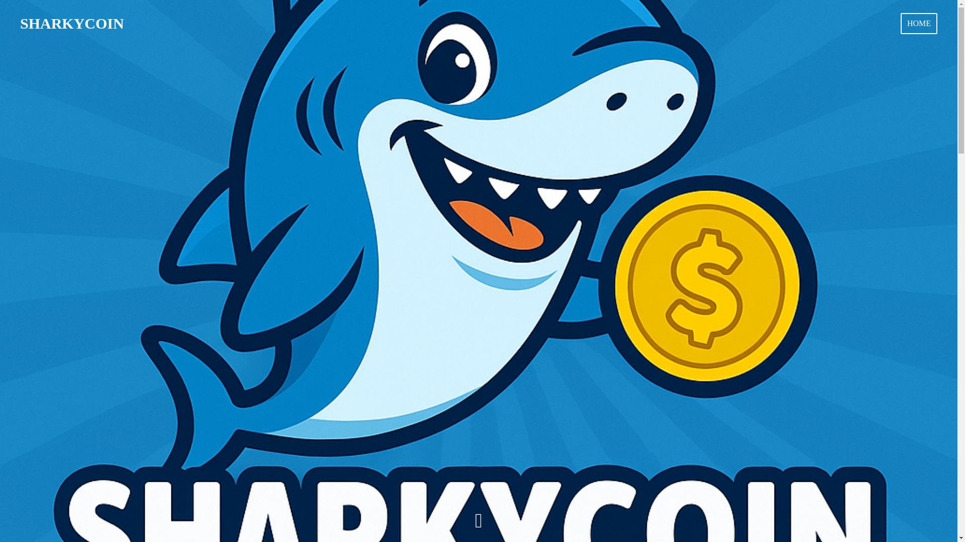 website screenshot of https://sharkycoin.org/