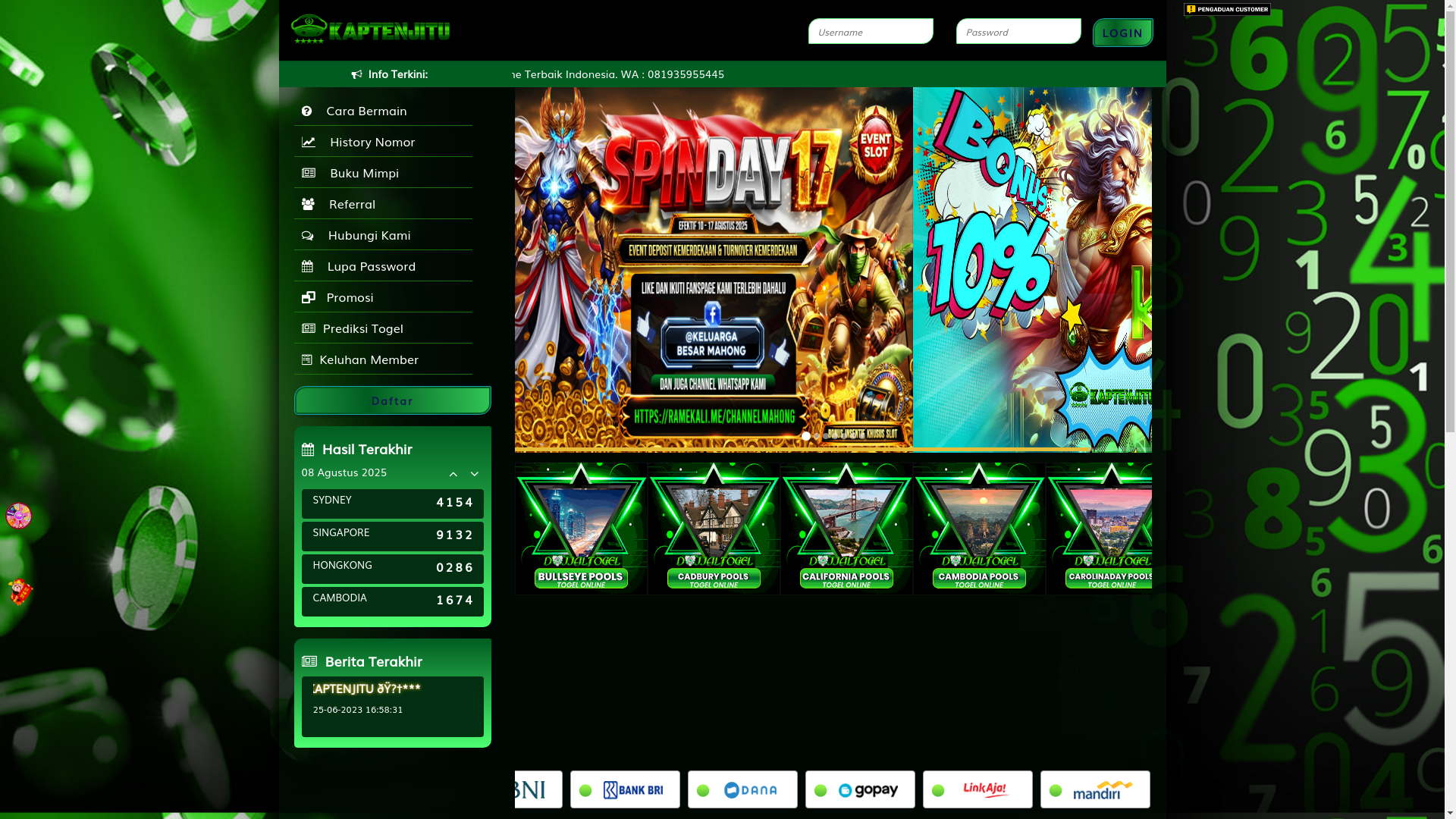 website screenshot of https://kaptenkoko.com/