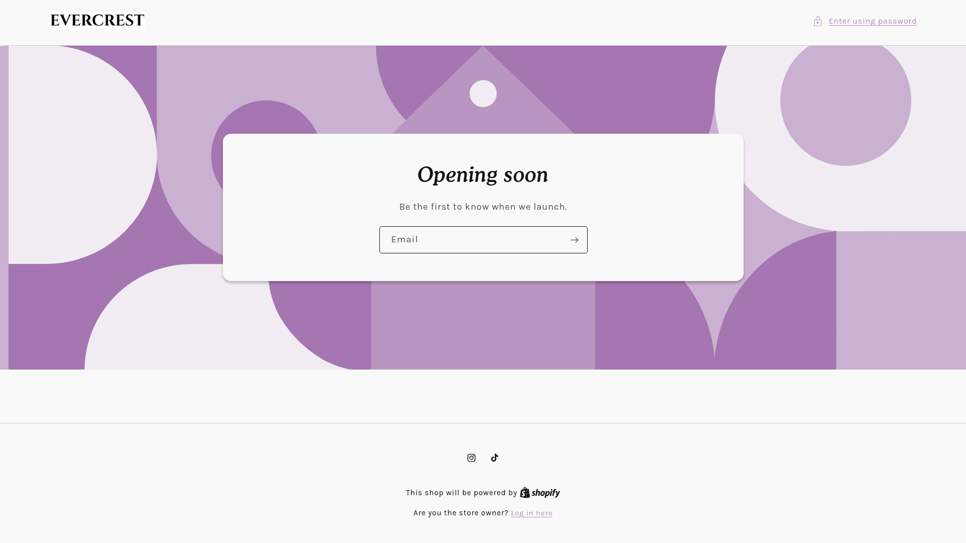 website screenshot of https://evercrestbeauty.com/