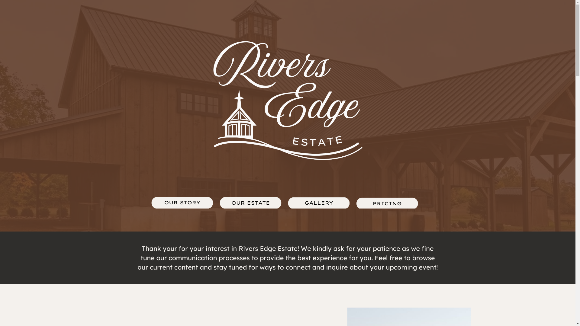 website screenshot of https://theriversedgeestate.com/