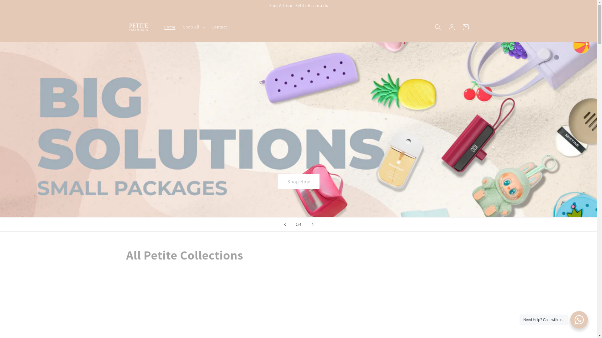 website screenshot of https://petiteessentialslb.com/
