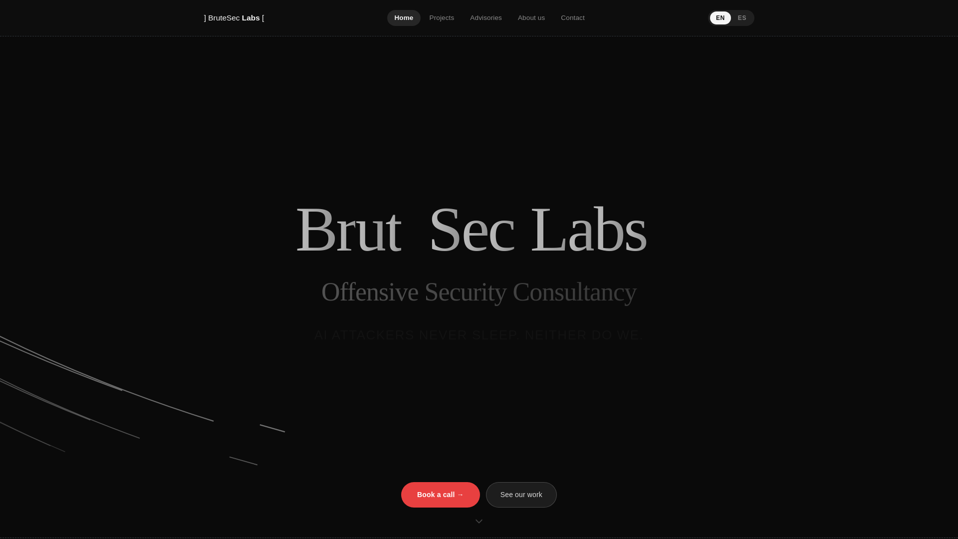 website screenshot of https://bruteseclabs.com/